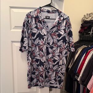 Waggle Hawaiian Golf Polo